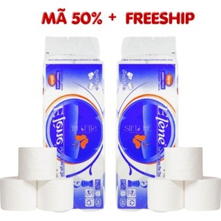 Giấy vệ sinh Elene bịch 10 cuộn không lõi 3 lớp, giấy vệ sinh siêu mềm mịn