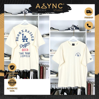 (Auth) Áo Thun New Era x MLB LA Dodgers Born X Raised Màu Trắng Kem CODE: 13003263 - Async Studio