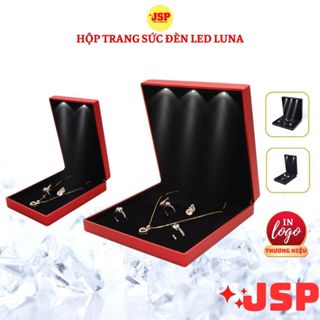 Hộp đựng trang sức bộ LUNA đèn led JSP nhận in Logo hộp đựng kiềng cưới hộp đựng dây chuyền lắc tay