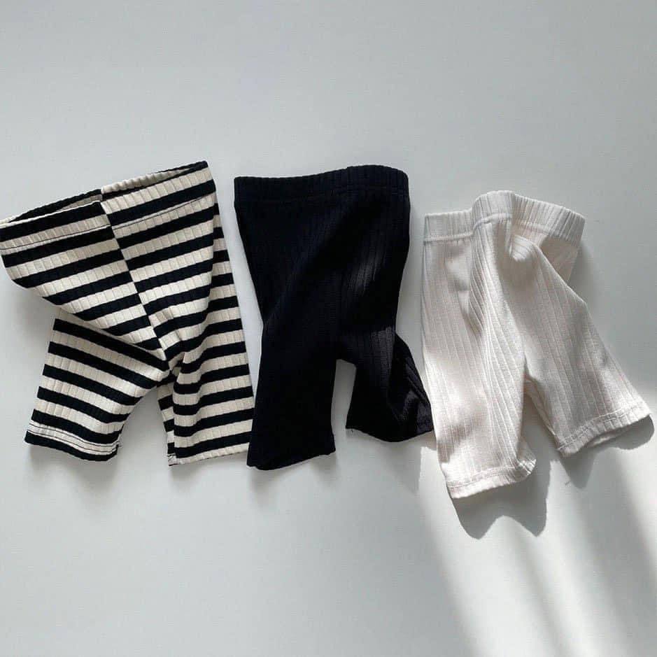 Set 3 quần legging tăm bé gái
