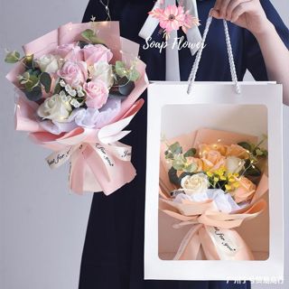  Bó hoa sáp 8 bông quà tặng sinh nhật cho nữ hoa giả lãng mạn tặng bạn gái  Soap Flower 