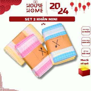 Set 2 khăn Cotton lau mặt, khăn mặt cao cấp siêu thấm xuất khẩu Nhật - Housetohome