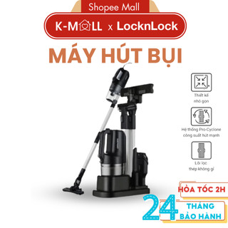 Máy hút bụi LocknLock Handy Vacuum Cleaner 400W 0.4L ENV336BLK - Hàng Chính Hãng - K-MALL