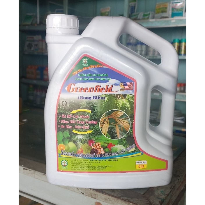 Phân bón hữu cơ khoáng Greenfield (Rong Biển) 5 lít