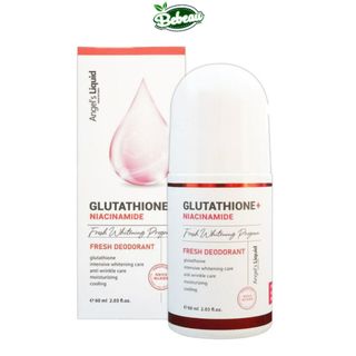 Lăn khử Angel's Liquid Glutathione+ Niacinamide Arbutin Cooling Fresh Deodorant mờ thâm mịn da 60ml