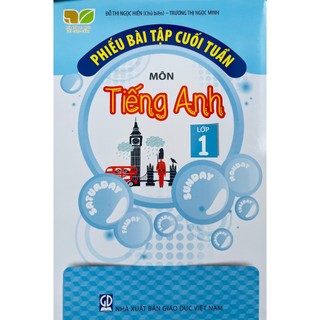 Sách - Phiếu bài tập cuối tuần môn Tiếng Anh lớp 1