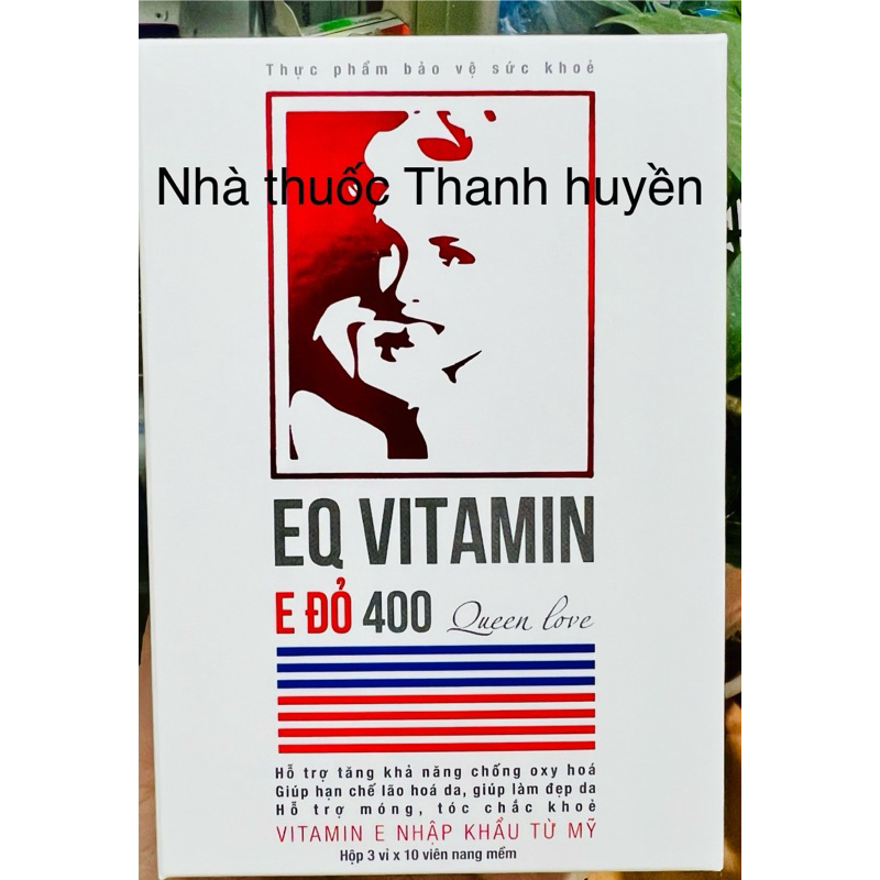 EQ VITAMIN E ĐỎ 400 NGUYÊN LIỆU NHẬP KHẨU TỪ MỸ