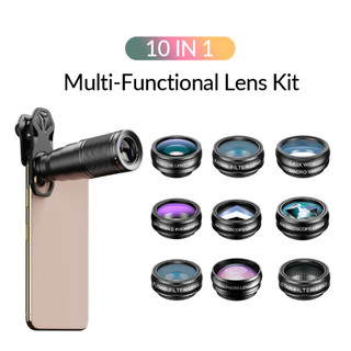 Bộ lens ống kính Apexel tele 22X và macro, góc rộng