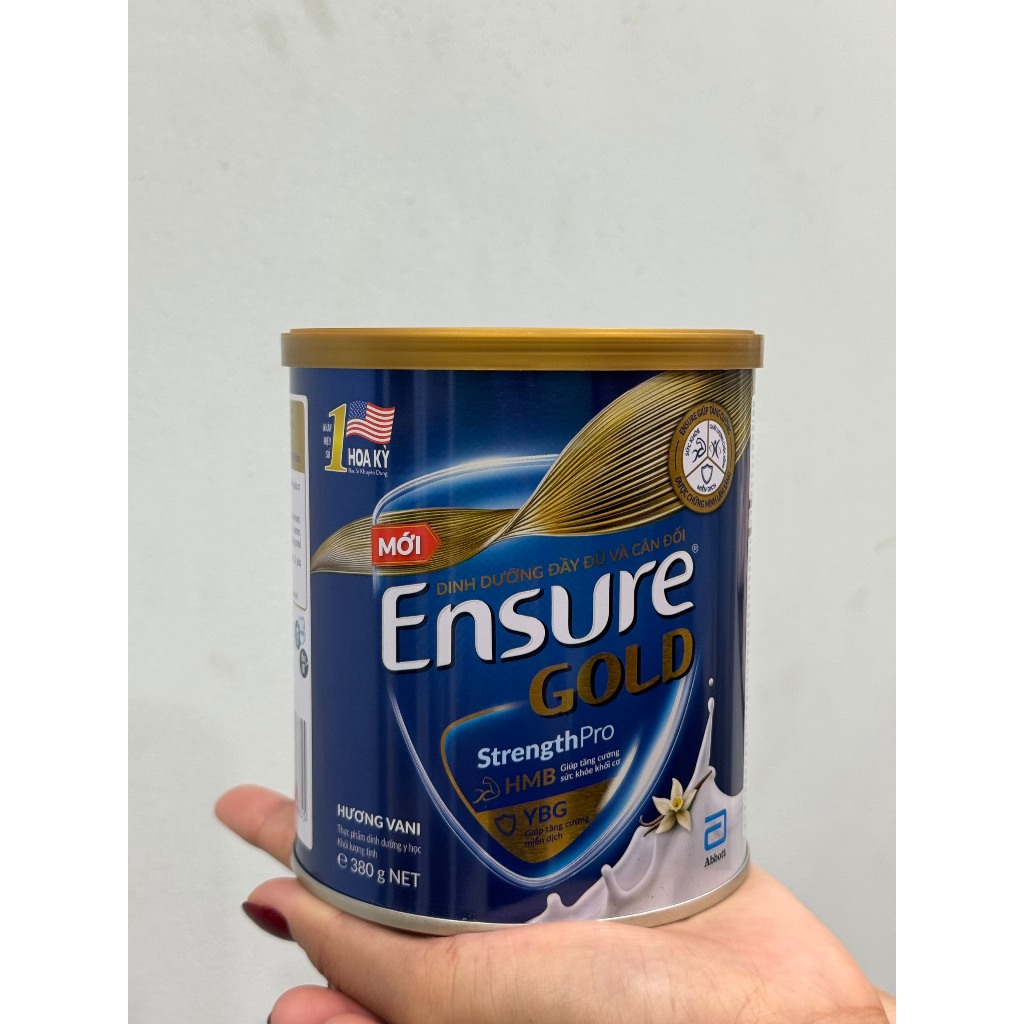 Sữa bột Abbott Ensure lon 380G MẪU MỚI