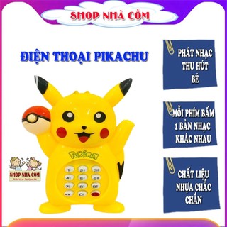 Đồ chơi điện thoại pikachu đáng yêu, chạy pin phát nhạc cho bé trai và bé gái.