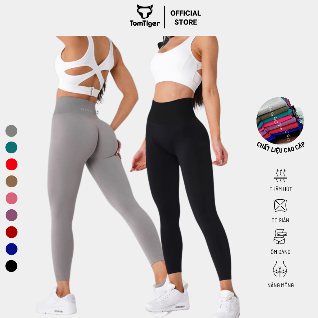 Quần Legging Tập Gym NVGTN Solid Legging TomTiger