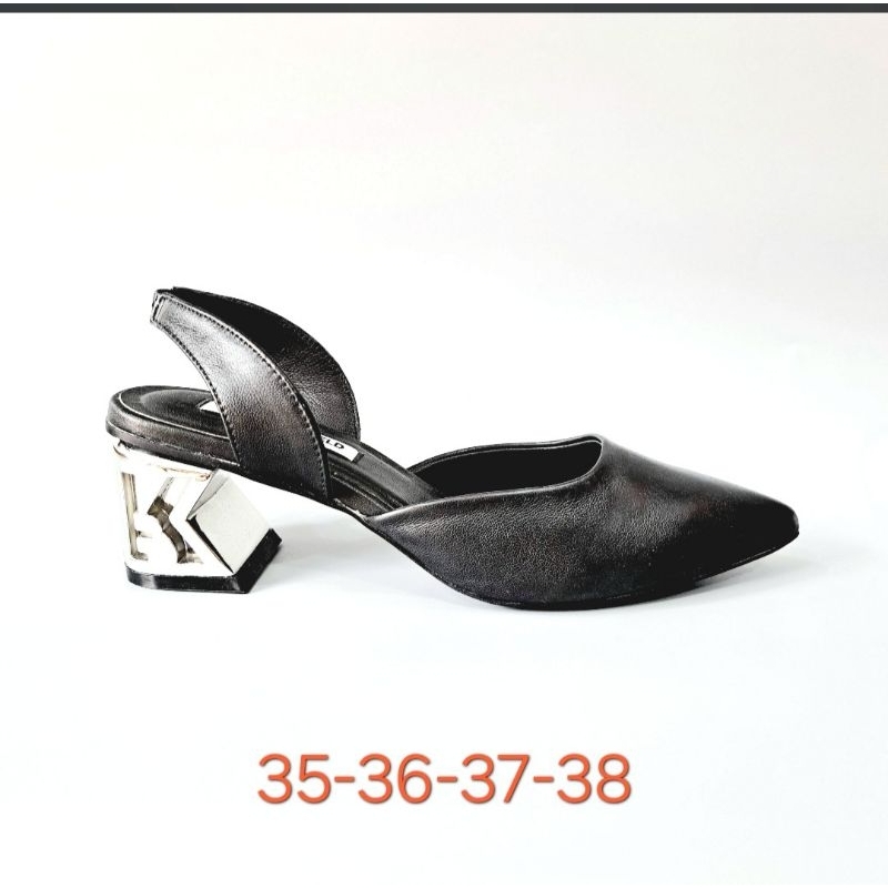Giày Slingback KARL LAGERFELD da thật Sale