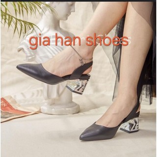 Giày Slingback KARL LAGERFELD da thật Sale