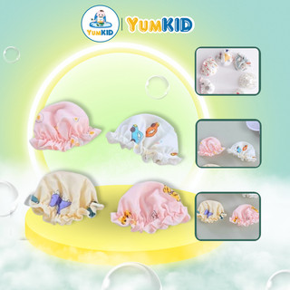 Mũ bèo/ nón bèo đáng yêu cho bé gái sơ sinh 0-3M
