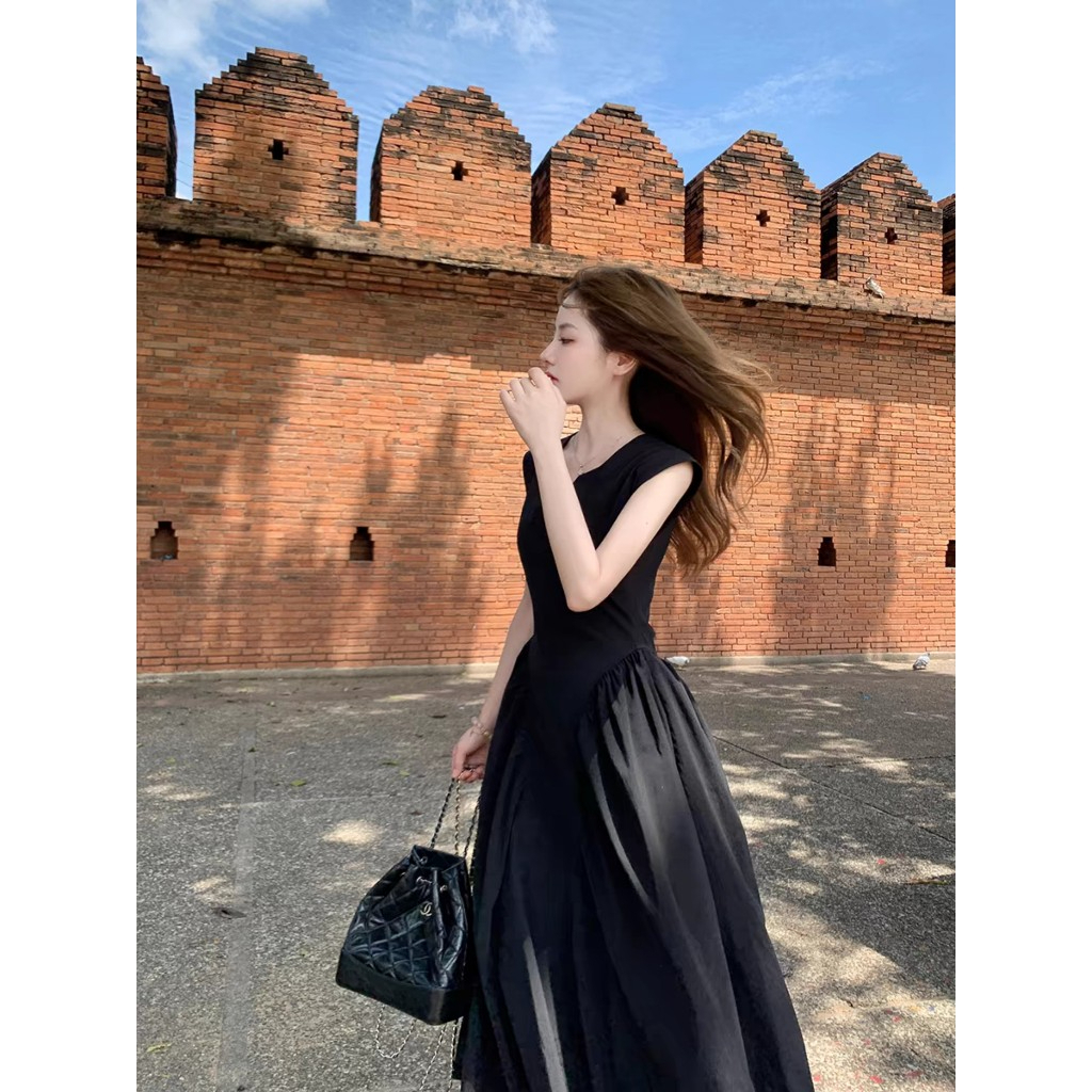 Váy Nữ Thiết Kế Cổ V Dáng Xòe Bồng, Đầm Nữ Tay Hến Chiết Eo Phong Cách Tiểu Thư Hàn Quốc | BigBuy360 - bigbuy360.vn