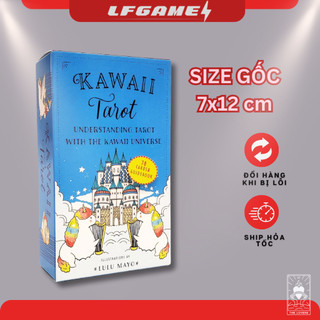 Bài tarot kawaii size gốc 7x12 78 lá bài bói oracle