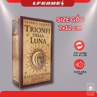 Bài tarot trionfi della luna size gốc 7x12 78 lá bài bói oracle