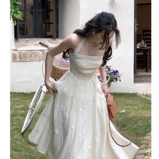 anas clothing A120_Váy đầm dáng dài hoa thêu nổi sang trọng, hở lưng gợi cảm