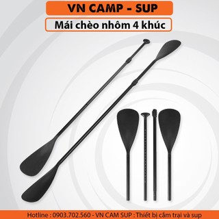 Mái chèo thuyền sup/ Mái chèo thuyền Kayak nhôm 2 đầu, nhẹ 1.1kg