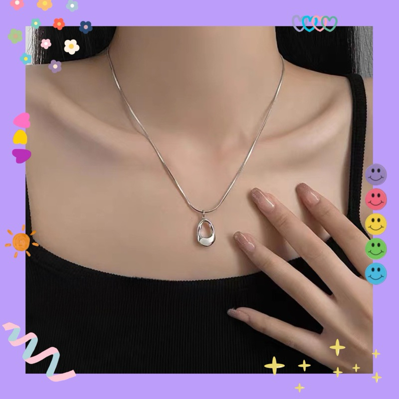 Dây chuyền tone bạc Iron Heart ♥️