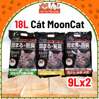 (18L) Cát Vệ Sinh Cho Mèo khử mùi tốt, vón cục tốt MoonCat