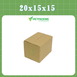 20x15x15 Combo 30 hộp carton đóng gói hàng ship COD tiện lợi, hộp cứng cáp
