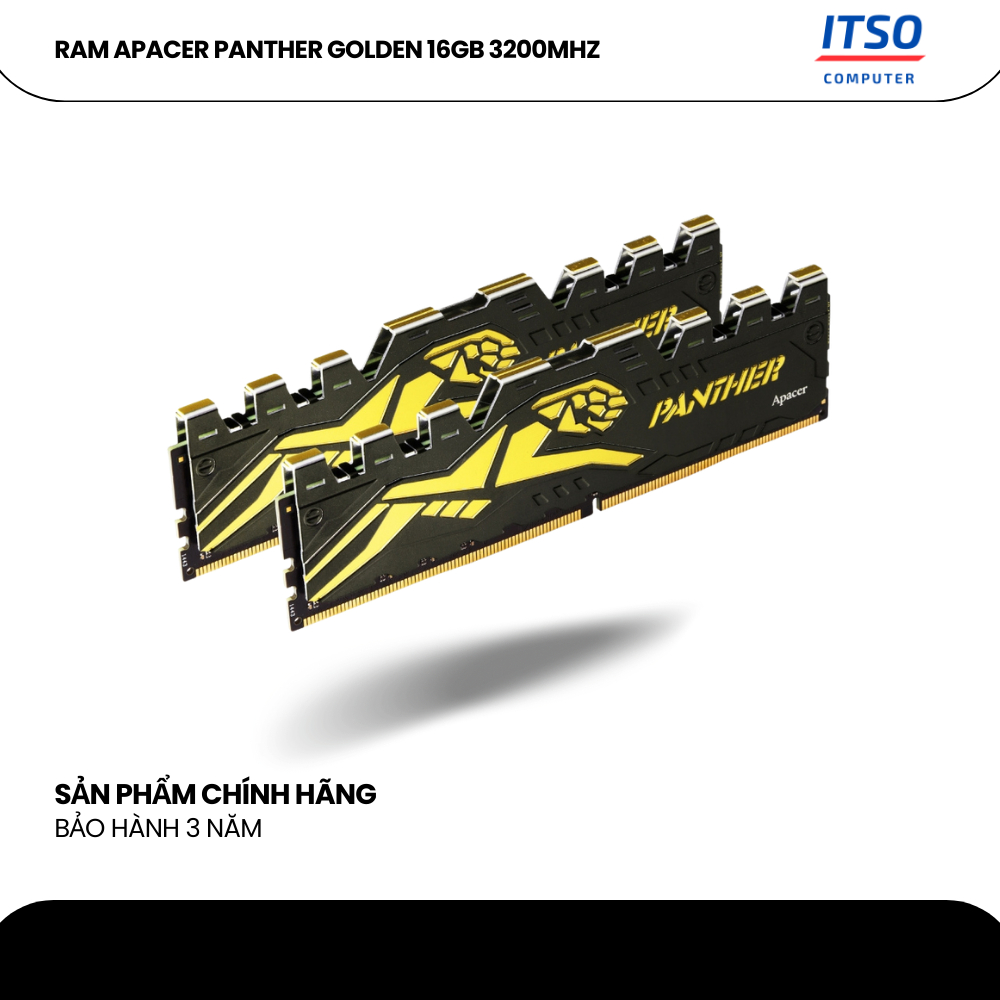 Ram 16GB DDR4 3200Mhz Apacer Panther Golden chính hãng