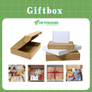 Hộp giấy đựng quà, hộp carton đựng quà, giftbox, hộp đựng quà tặng, quần áo, chất giấy cứng, nhiều kích thước