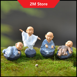 (CHỌN DÁNG) Phụ Kiện Trang Trí Tiểu Cảnh Terrarium Chú Tiểu Mini 4 Tư Thế