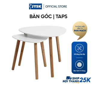 Bàn góc | JYSK Taps | trắng chân tre | nhiều kích thước | gỗ công nghiệp