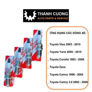 Bugi đánh lửa xe toyota vios, zace, yaris, camry, corolla...hàng denso chân than 90919-t1002