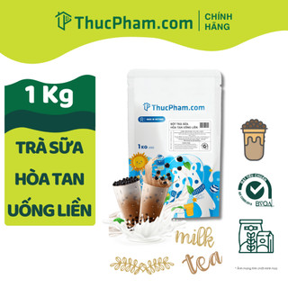 1kg bột trà sữa hòa tan uống liền thucpham.com - vị hồng trà, matcha, dâu, việt quất...béo ngậy, đậm vị trà