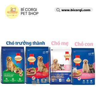 Thức ăn cho chó Smartheart bịch 1,5kg đủ vị - Hạt cho chó lớn , chó con, chó đang mang thai, trưởng thành Smartheart