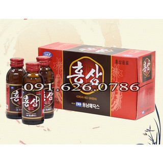 Nước tăng lực hồng sâm dong a hàn quốc chai 100ml