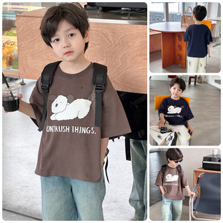 áo thun bé trai hãng Ambbkid mềm mịn AT67 Size 100-140 9-30 kg thời trang trẻ em hàng quảng châu