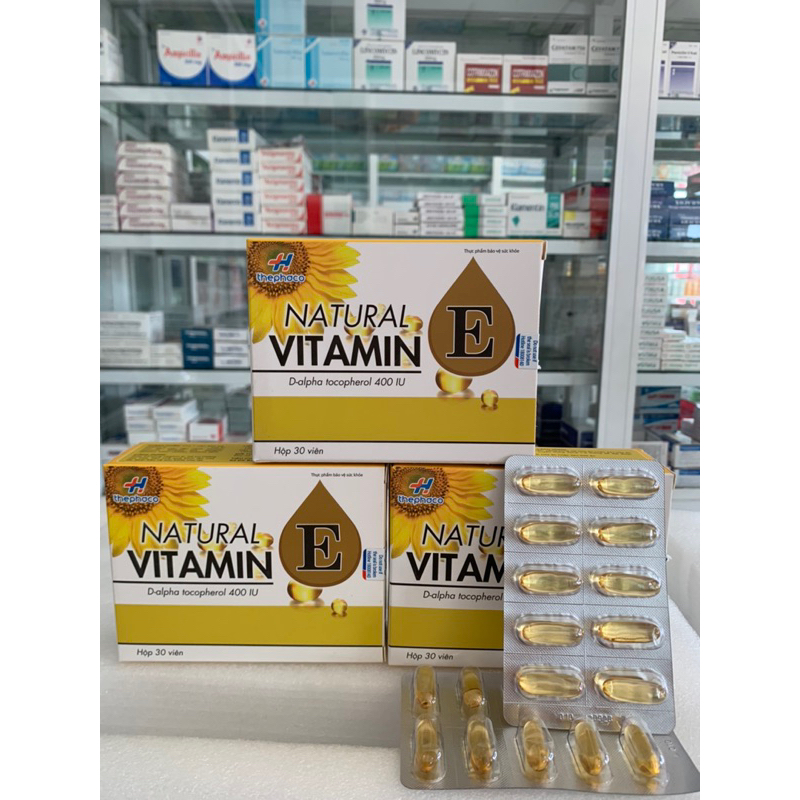 Vitamin E D-alpha tocopherol 400Iu, giúp bổ sung vitaminE