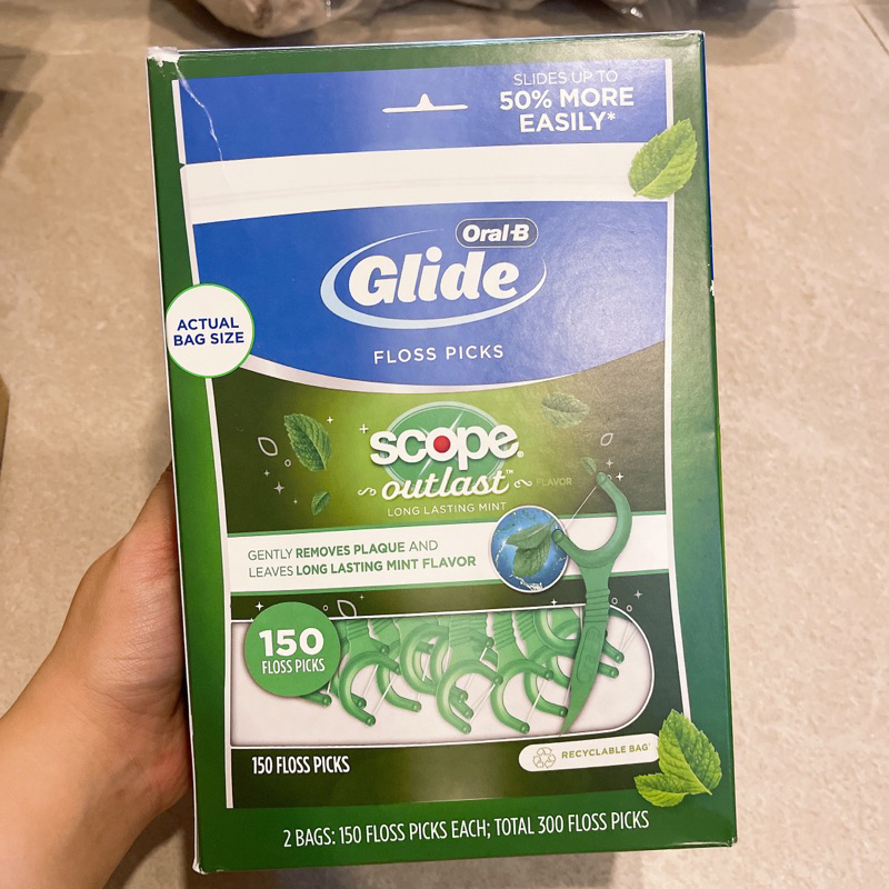 Tăm Chỉ Nha Khoa Oral-B Glide Scope Outlast - Bill Costco Mỹ- Mẫu Mới Nhất