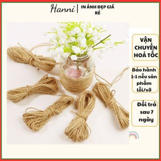 Dây thừng gai trang trí handmade, decor treo ảnh, quấn lọ hoa, gói quà