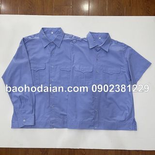 Áo đồng phục bảo vệ tay ngắn, tay dài nẹp bo dưới kiểu Budong