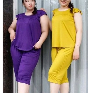TPS1107/TPS110519(M-6XL) ĐỒ BỘ LỬNG NỮ THUN LỤA CÁNH TIÊN BIGSIZE TUYỀN PHAN