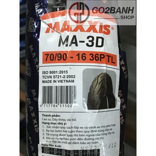 Vỏ Maxxis 70-80-90/90/16 3D/6211/6212 vỏ trước/sau Nouvo, SH Mode đầu không ruột