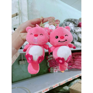 Móc khoá bông loopy hồng