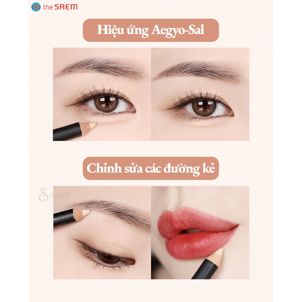 (Kèm Gọt) Chì Che Khuyết Điểm THE SAEM Cover Perfection Concealer Pencil CKĐ Đủ Màu Tiện Lợi Sử Dụng