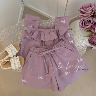 [MAY KID] Set tím đồ đôi mẹ bé ( ảnh thật )