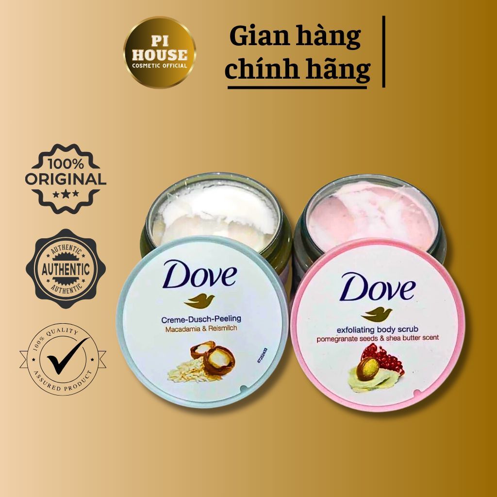 Tẩy Da Chết Body Dove Đức 225ml Tẩy tế bào chết toàn thân DOVE Exfoliating Body