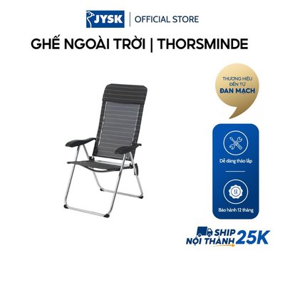 Ghế ngoài trời | JYSK Thorsminde | nhôm/polyester | xám | R58xS72xC108cm