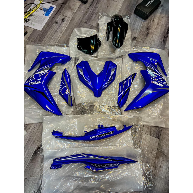 Dàn áo Exciter 155 xanh GP mẫu tem Mx king