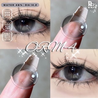 Kính Áp Tròng RUBYEYES Màu Xám Filter ORM-4 Full 0-5 Độ, Lens Mắt Màu Xám Tặng Khay Gương Dụng BST BEARLENS