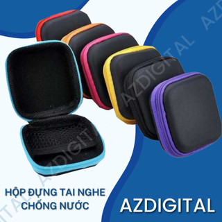 Hộp đựng tai nghe trơn hình vuông chữ nhật để sạc cáp phụ kiện cao cấp F198SPAZ