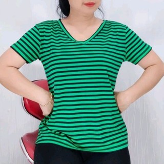 TPA8024 ÁO THUN NỮ SỌC CỔ TIM BIG SIZE(L..8XL)